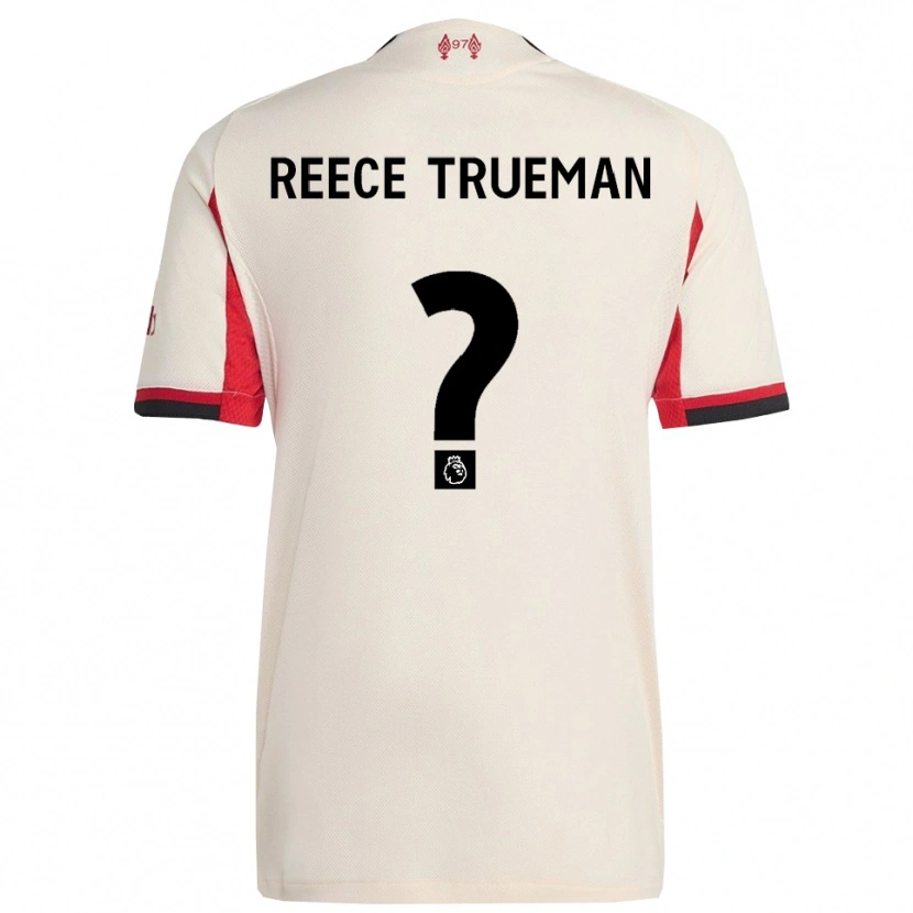 Danxen Kinderen Reece Trueman #0 Wit Zwart Uitshirt Uittenue 2025/26 T-Shirt