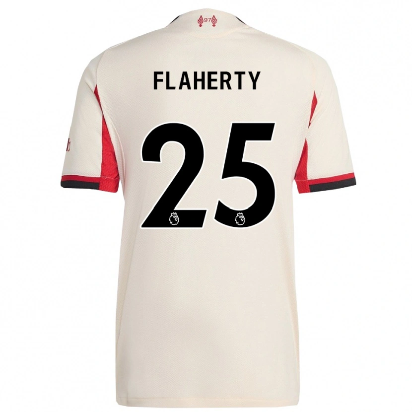 Danxen Kinderen Gilly Flaherty #25 Wit Zwart Uitshirt Uittenue 2025/26 T-Shirt