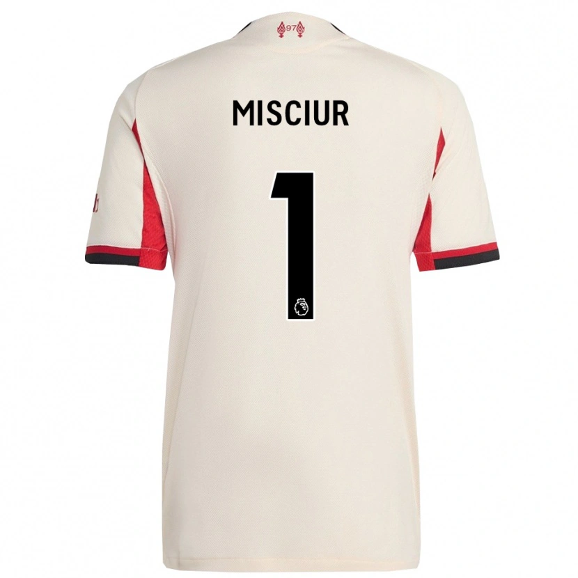Danxen Kinderen Kornel Misciur #1 Wit Zwart Uitshirt Uittenue 2025/26 T-Shirt