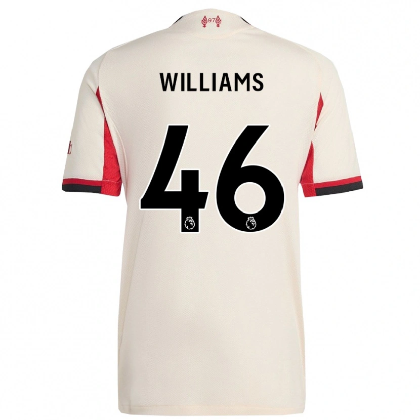 Danxen Kinderen Rhys Williams #46 Wit Zwart Uitshirt Uittenue 2025/26 T-Shirt