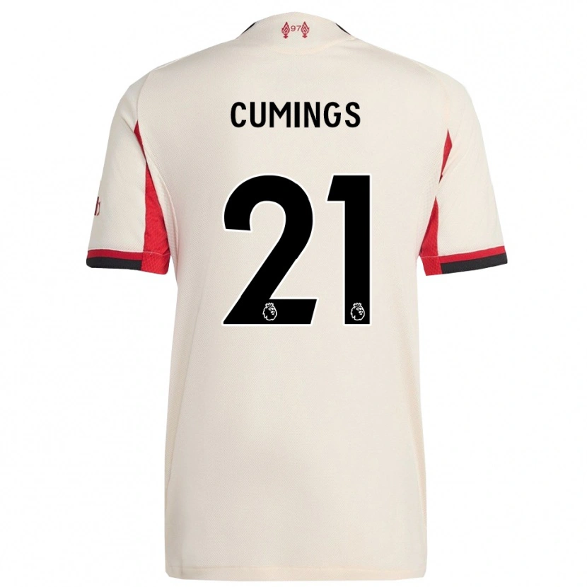 Danxen Kinderen Eartha Cumings #21 Wit Zwart Uitshirt Uittenue 2025/26 T-Shirt