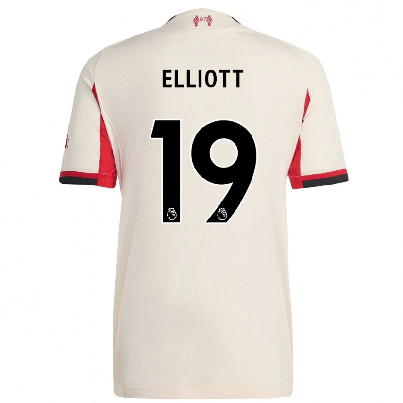 Danxen Kinderen Harvey Elliott #19 Wit Zwart Uitshirt Uittenue 2025/26 T-Shirt
