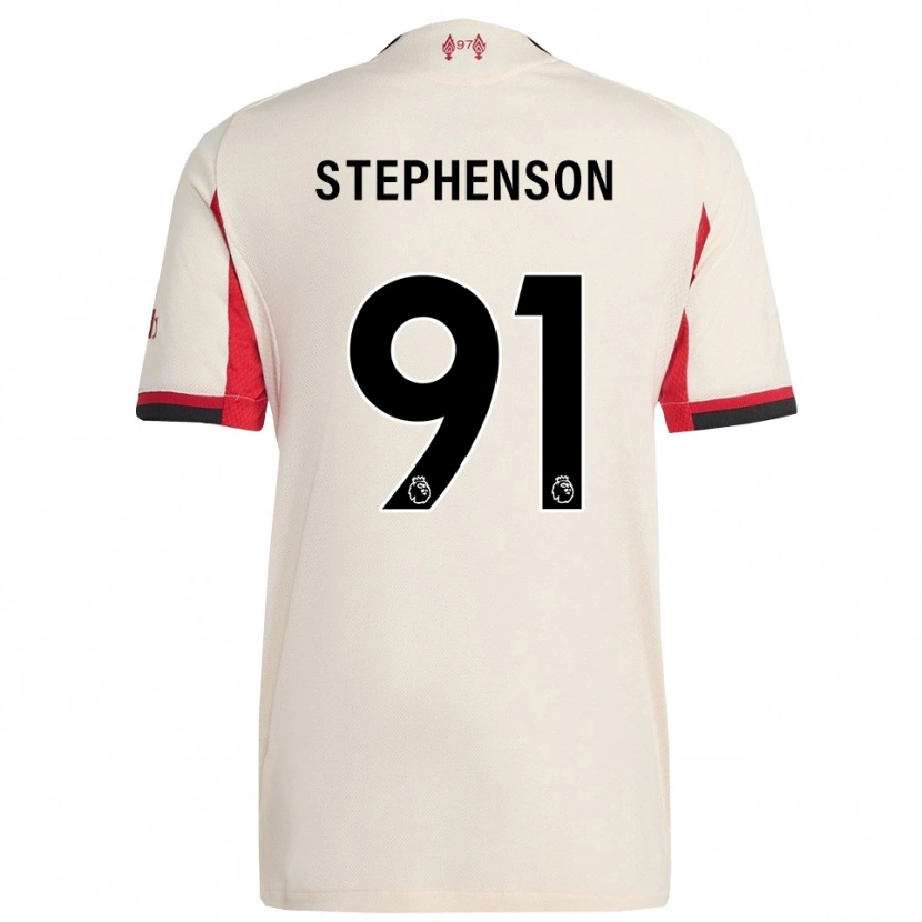 Danxen Kinderen Luca Stephenson #91 Wit Zwart Uitshirt Uittenue 2025/26 T-Shirt