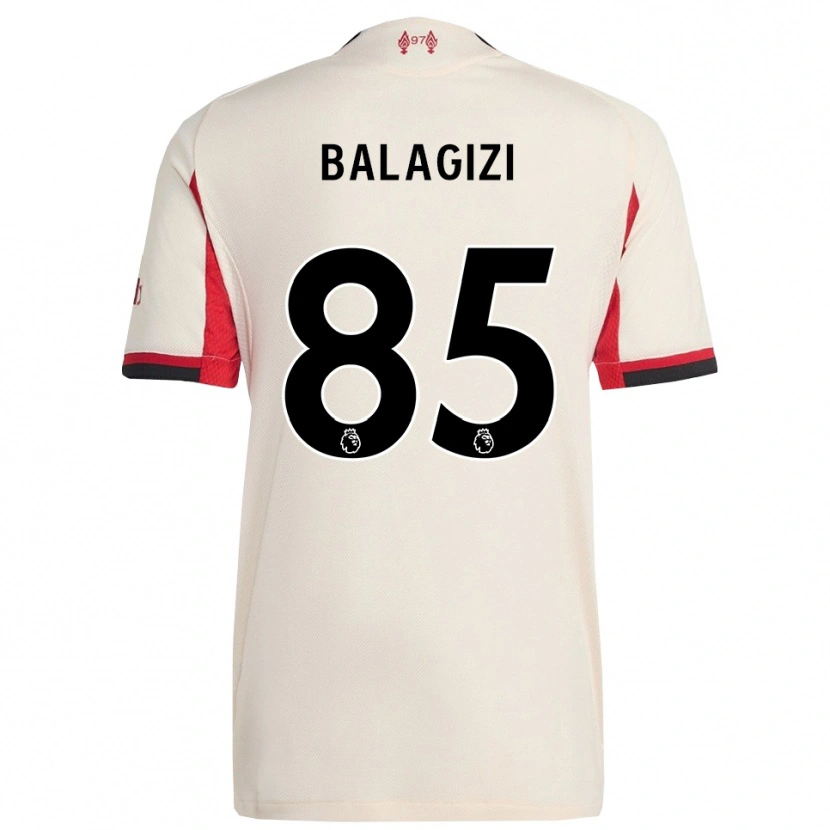 Danxen Kinderen James Balagizi #85 Wit Zwart Uitshirt Uittenue 2025/26 T-Shirt