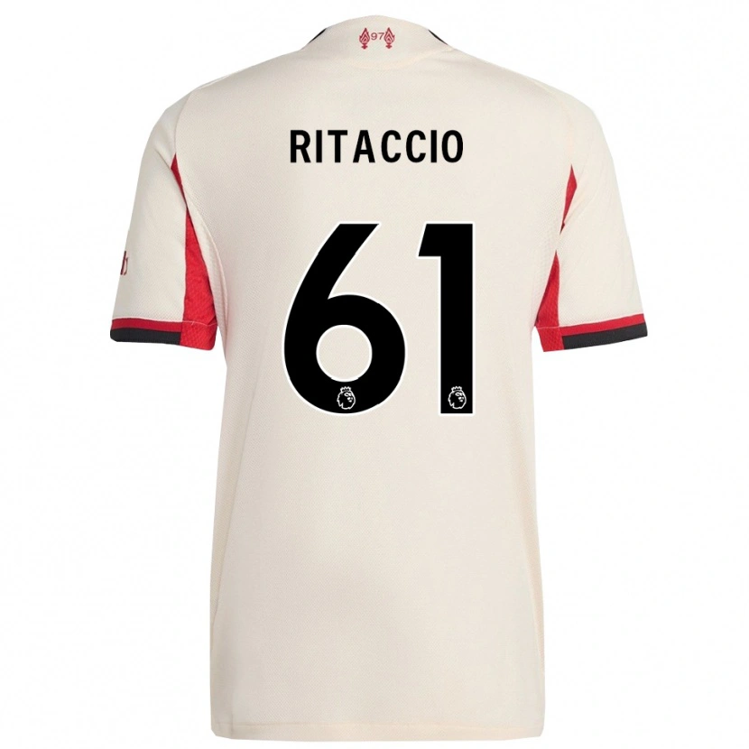 Danxen Kinderen Matteo Ritaccio #61 Wit Zwart Uitshirt Uittenue 2025/26 T-Shirt