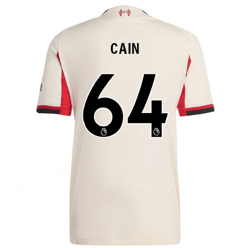 Danxen Kinderen Jake Cain #64 Wit Zwart Uitshirt Uittenue 2025/26 T-Shirt