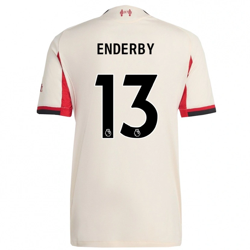 Danxen Kinderen Mia Enderby #13 Wit Zwart Uitshirt Uittenue 2025/26 T-Shirt