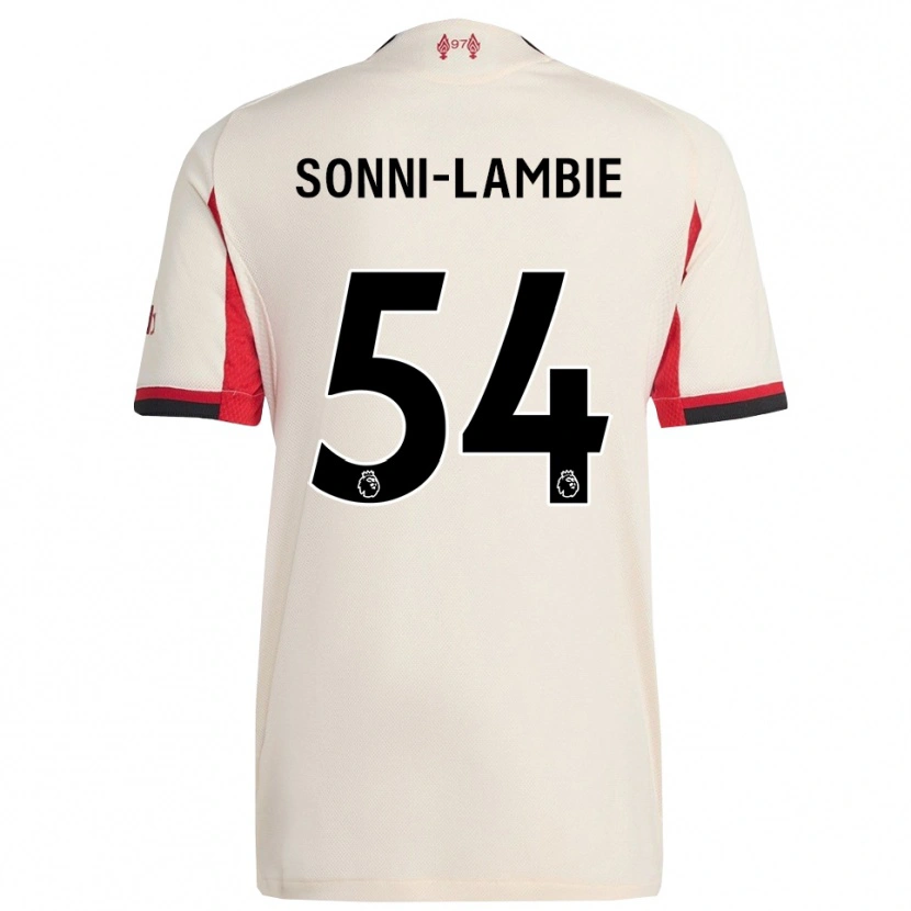 Danxen Kinderen Joshua Sonni-Lambie #54 Wit Zwart Uitshirt Uittenue 2025/26 T-Shirt