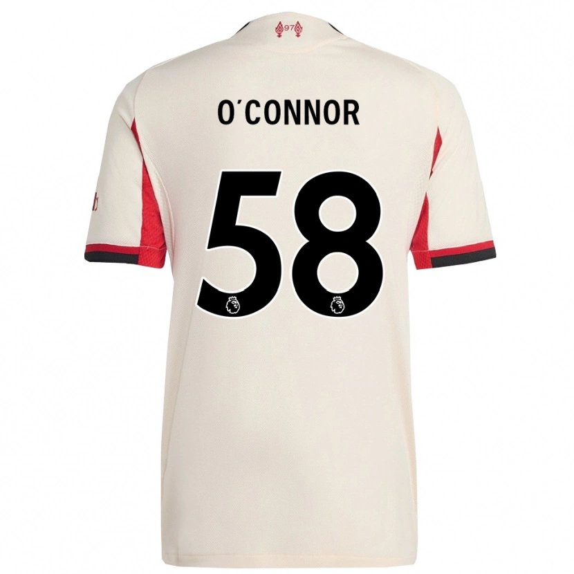 Danxen Kinderen Oliver O'connor #58 Wit Zwart Uitshirt Uittenue 2025/26 T-Shirt
