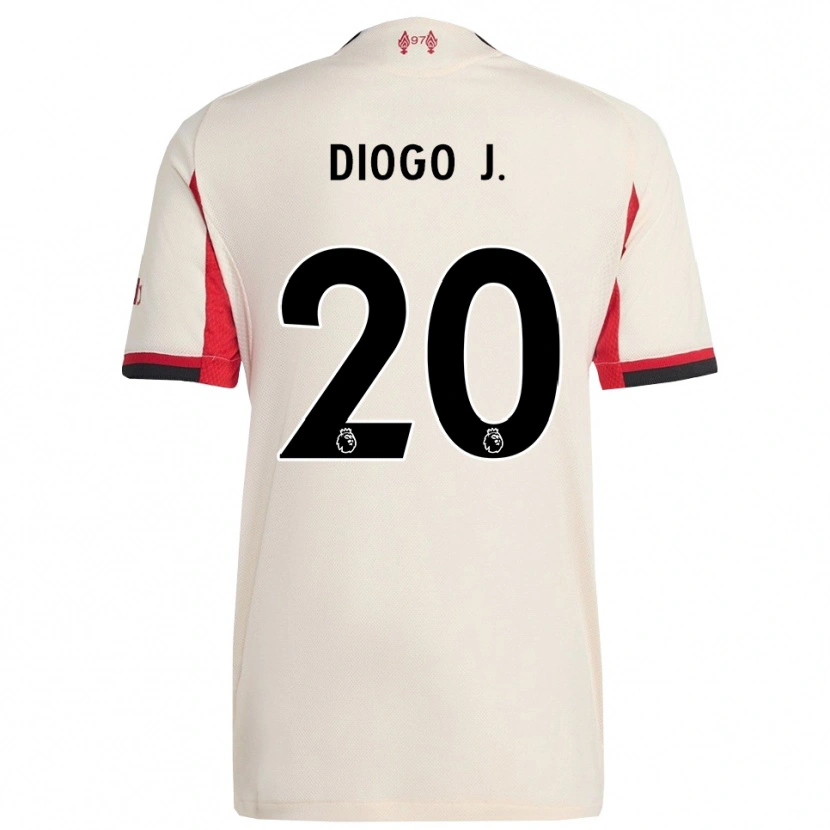 Danxen Kinderen Diogo Jota #20 Wit Zwart Uitshirt Uittenue 2025/26 T-Shirt