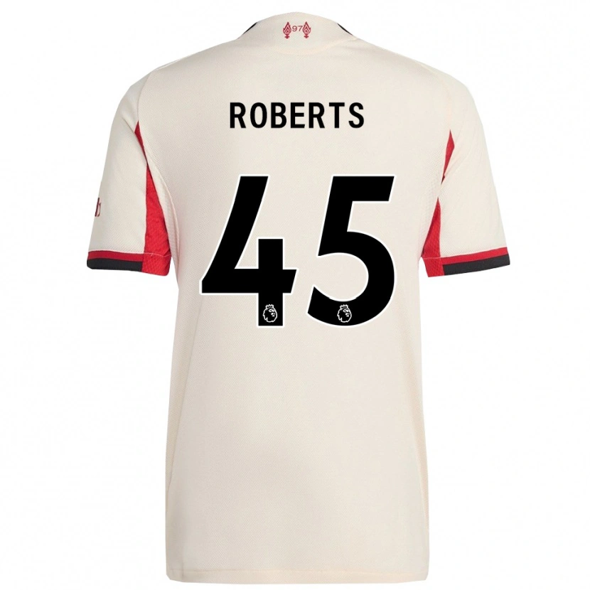 Danxen Kinderen Iwan Roberts #45 Wit Zwart Uitshirt Uittenue 2025/26 T-Shirt