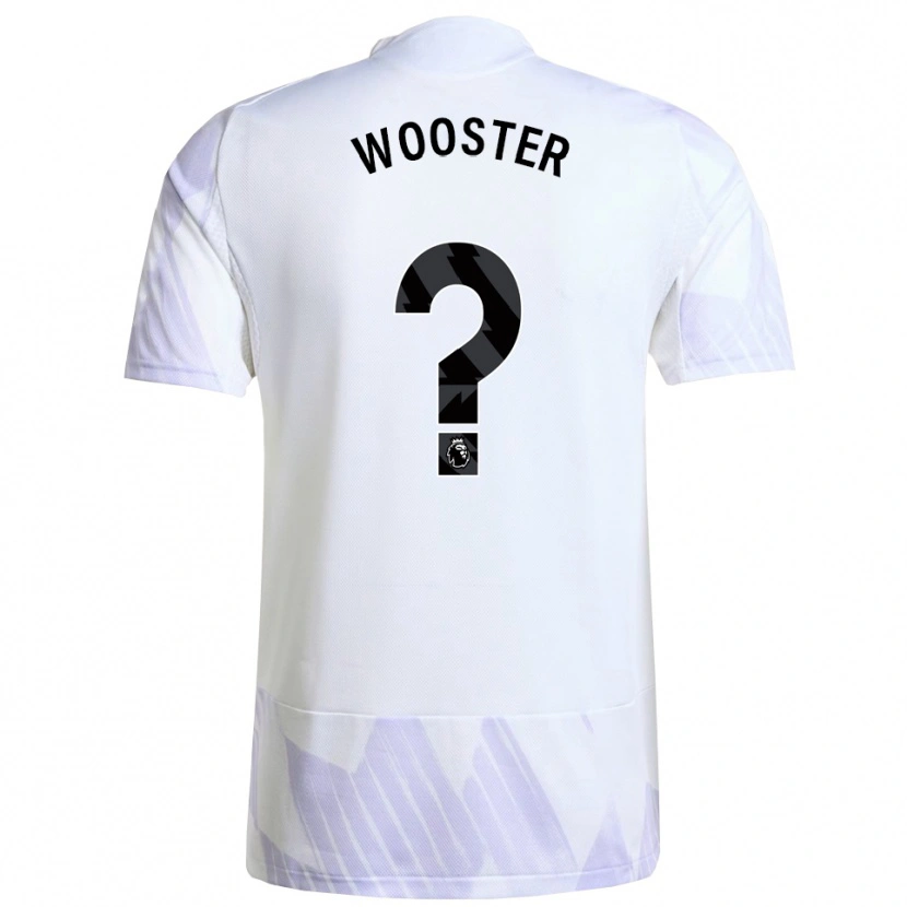Danxen Kinderen Tom Wooster #0 Wit Paars Paars Uitshirt Uittenue 2025/26 T-Shirt