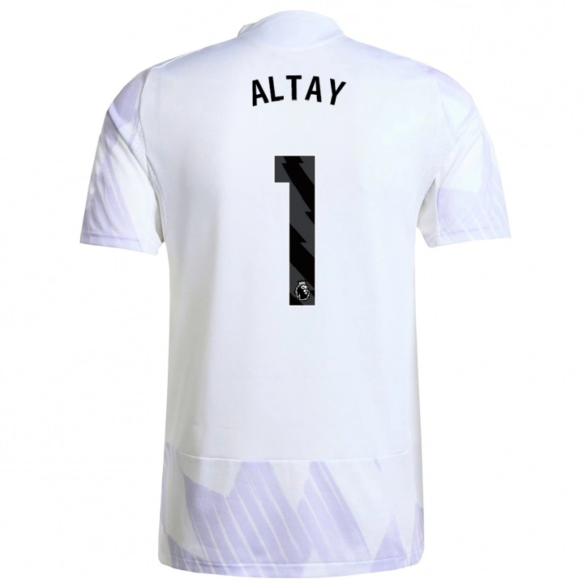Danxen Kinderen Altay Bayındır #1 Wit Paars Paars Uitshirt Uittenue 2025/26 T-Shirt
