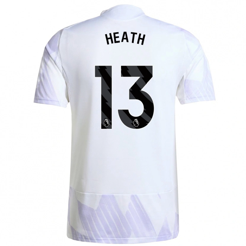 Danxen Kinderen Fred Heath #13 Wit Paars Paars Uitshirt Uittenue 2025/26 T-Shirt