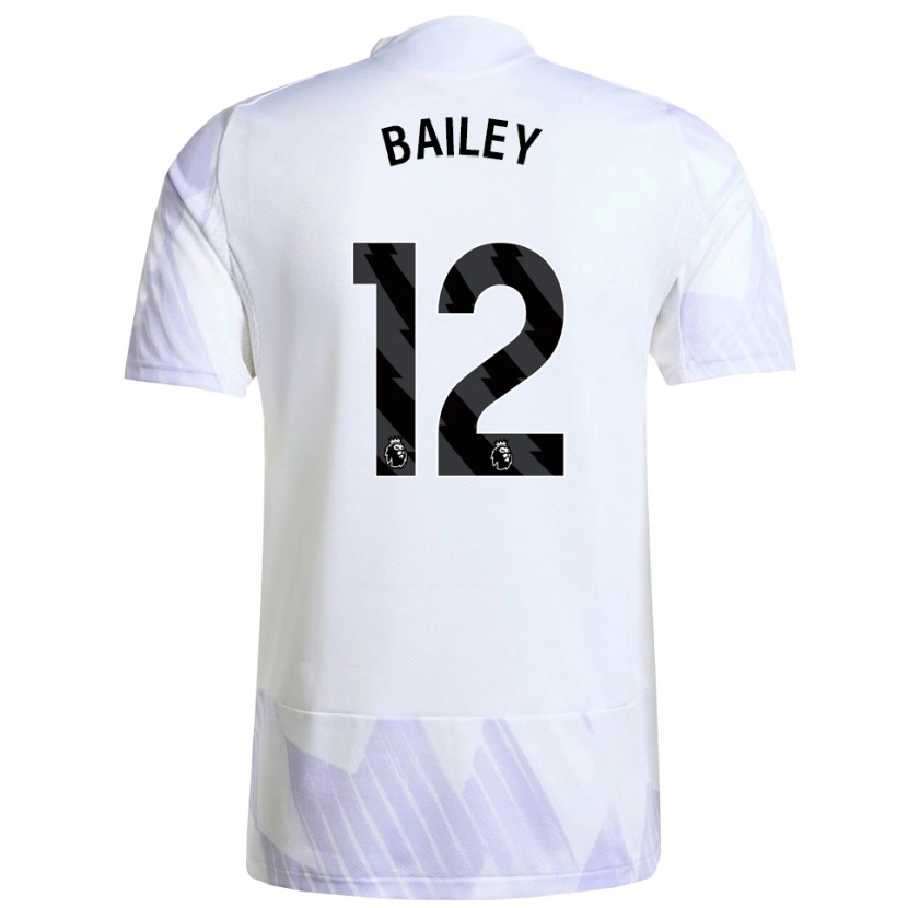 Danxen Kinderen James Bailey #12 Wit Paars Paars Uitshirt Uittenue 2025/26 T-Shirt