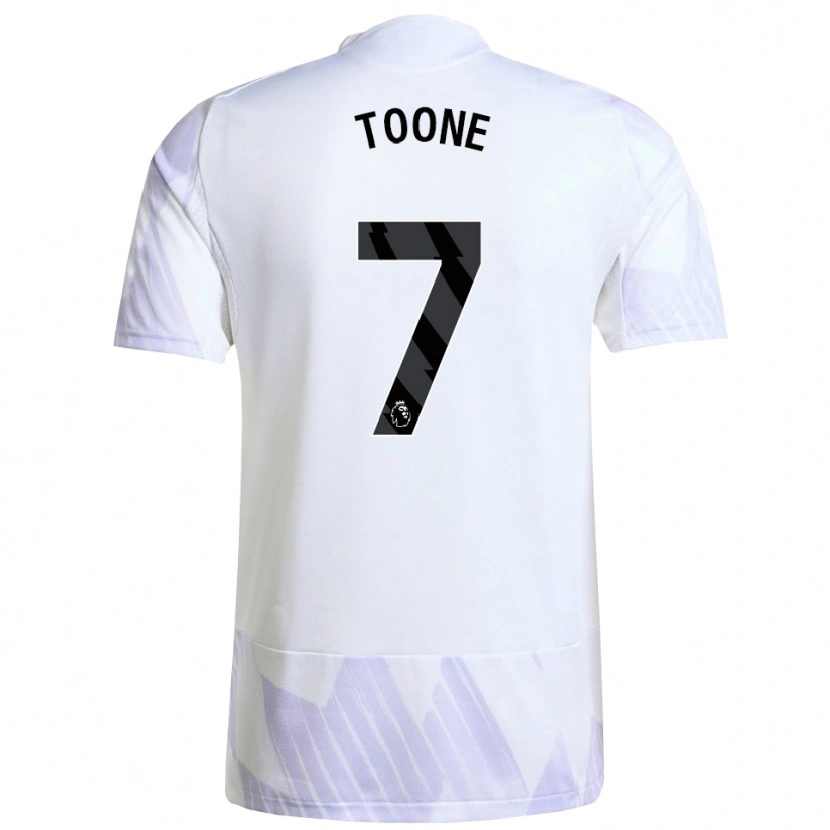 Danxen Kinderen Ella Toone #7 Wit Paars Paars Uitshirt Uittenue 2025/26 T-Shirt
