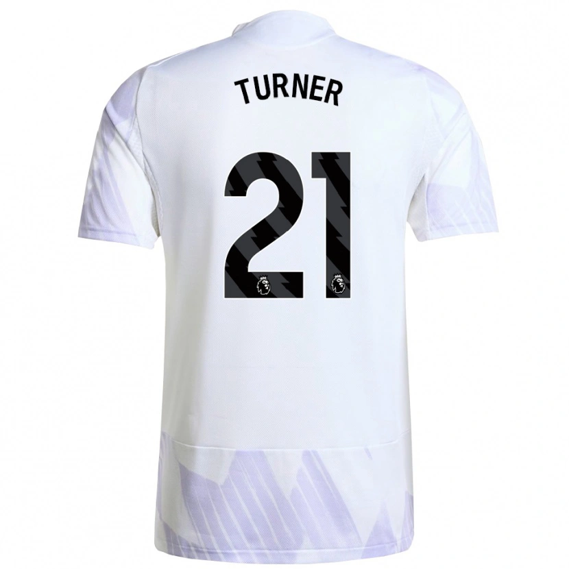 Danxen Kinderen Millie Turner #21 Wit Paars Paars Uitshirt Uittenue 2025/26 T-Shirt