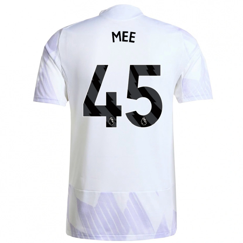Danxen Kinderen Dermot Mee #45 Wit Paars Paars Uitshirt Uittenue 2025/26 T-Shirt