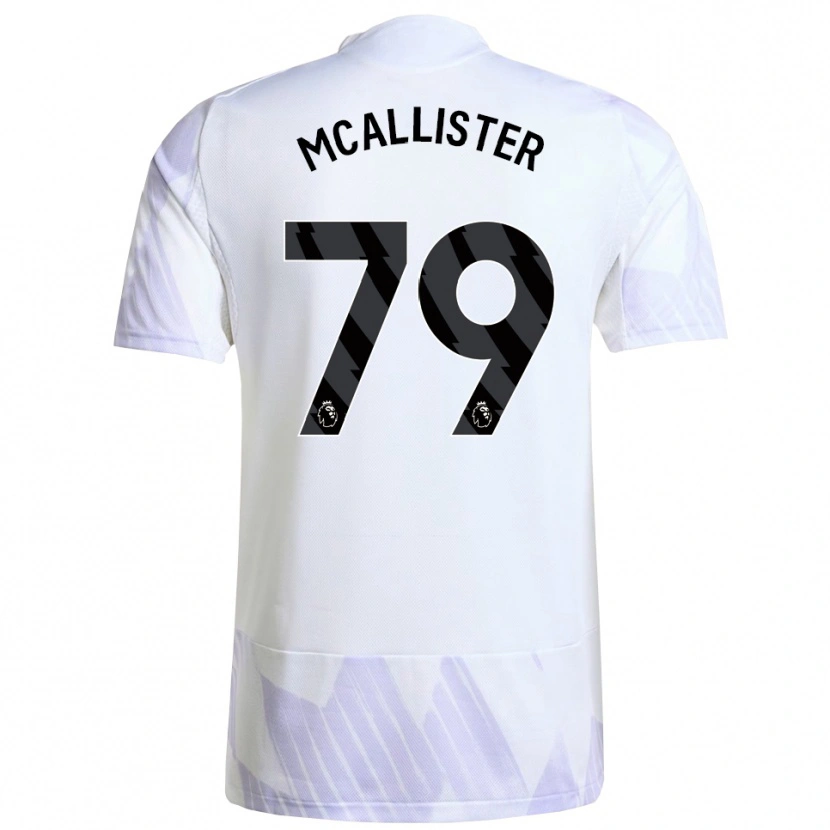 Danxen Kinderen Finley Mcallister #79 Wit Paars Paars Uitshirt Uittenue 2025/26 T-Shirt