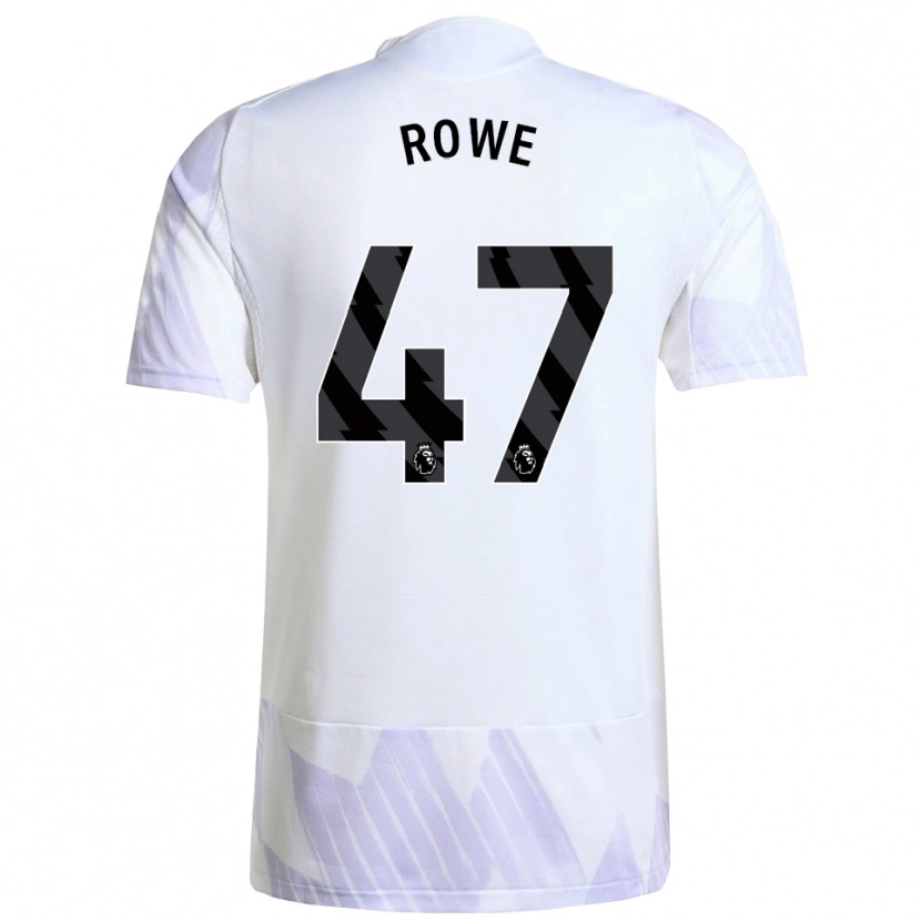 Danxen Kinderen Tommy Rowe #47 Wit Paars Paars Uitshirt Uittenue 2025/26 T-Shirt