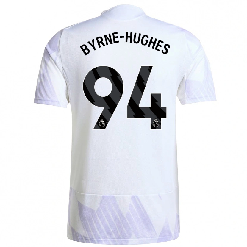 Danxen Kinderen Cameron Byrne-Hughes #94 Wit Paars Paars Uitshirt Uittenue 2025/26 T-Shirt