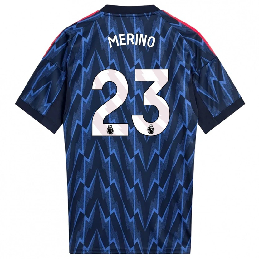Danxen Kinderen Mikel Merino #23 Marineblauw Rood Uitshirt Uittenue 2025/26 T-Shirt