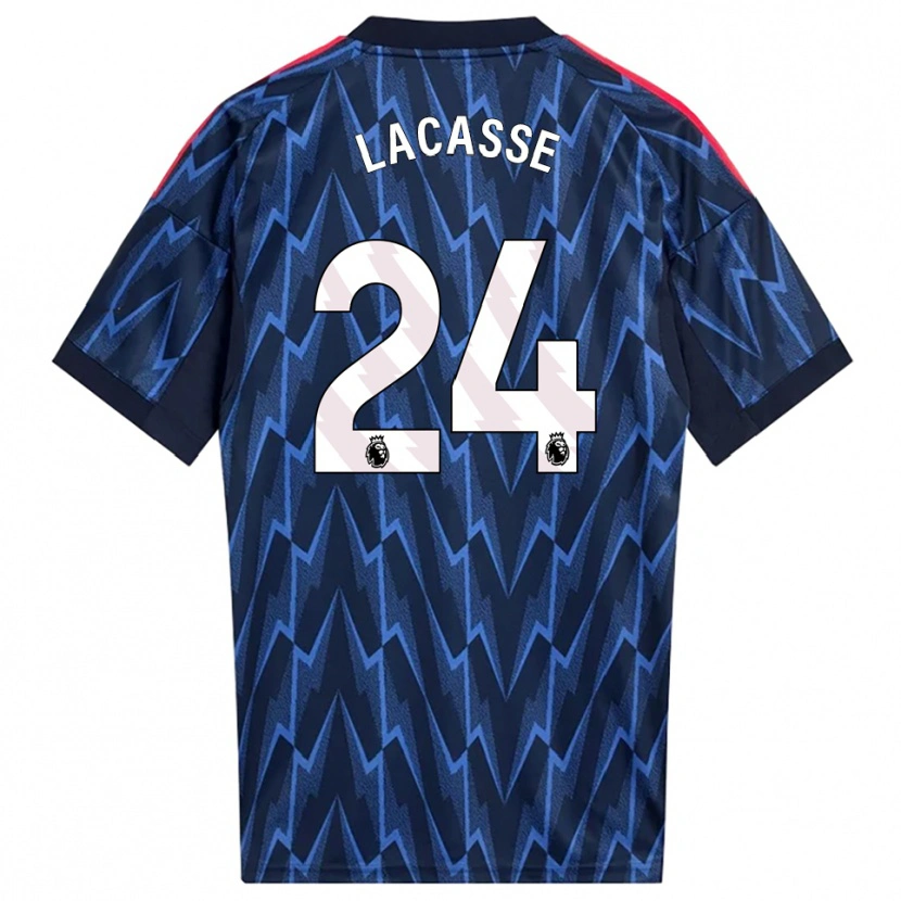 Danxen Kinderen Cloé Lacasse #24 Marineblauw Rood Uitshirt Uittenue 2025/26 T-Shirt