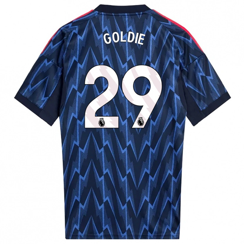 Danxen Kinderen Teyah Goldie #29 Marineblauw Rood Uitshirt Uittenue 2025/26 T-Shirt