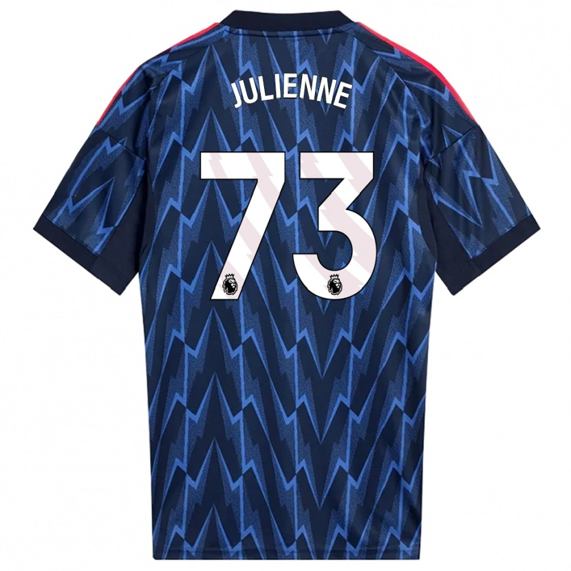 Danxen Kinderen Theo Julienne #73 Marineblauw Rood Uitshirt Uittenue 2025/26 T-Shirt
