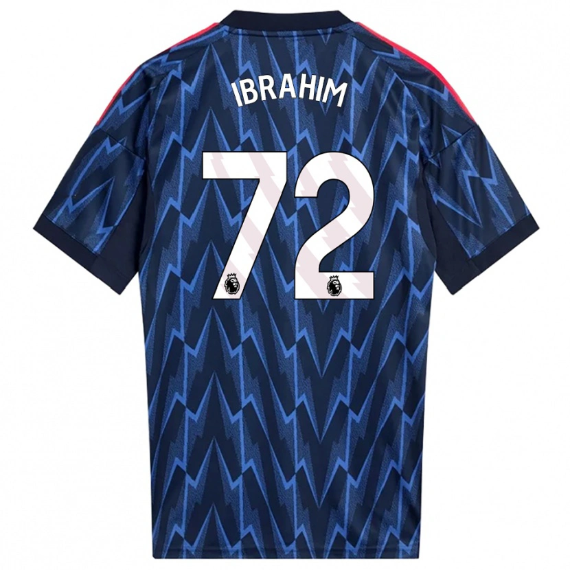 Danxen Kinderen Ife Ibrahim #72 Marineblauw Rood Uitshirt Uittenue 2025/26 T-Shirt
