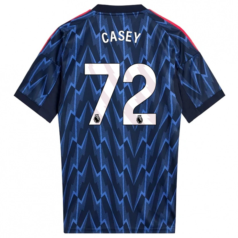 Danxen Kinderen Dan Casey #72 Marineblauw Rood Uitshirt Uittenue 2025/26 T-Shirt
