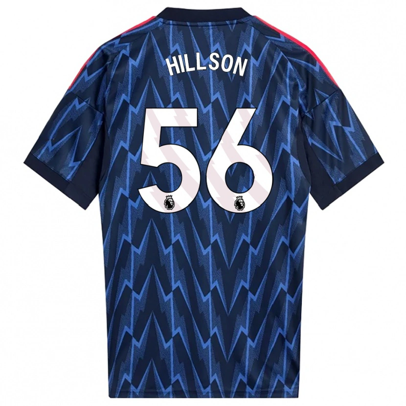 Danxen Kinderen James Hillson #56 Marineblauw Rood Uitshirt Uittenue 2025/26 T-Shirt