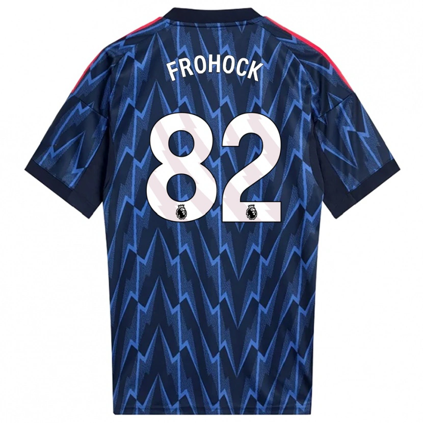 Danxen Kinderen Marley Frohock #82 Marineblauw Rood Uitshirt Uittenue 2025/26 T-Shirt