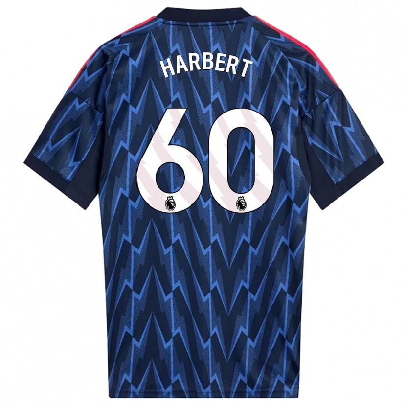 Danxen Kinderen Laila Harbert #60 Marineblauw Rood Uitshirt Uittenue 2025/26 T-Shirt