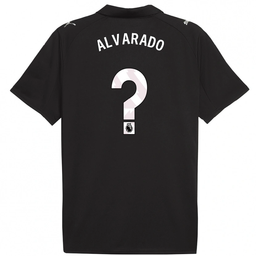 Danxen Kinderen Lucas Alvarado #0 Zwart Wit Uitshirt Uittenue 2025/26 T-Shirt