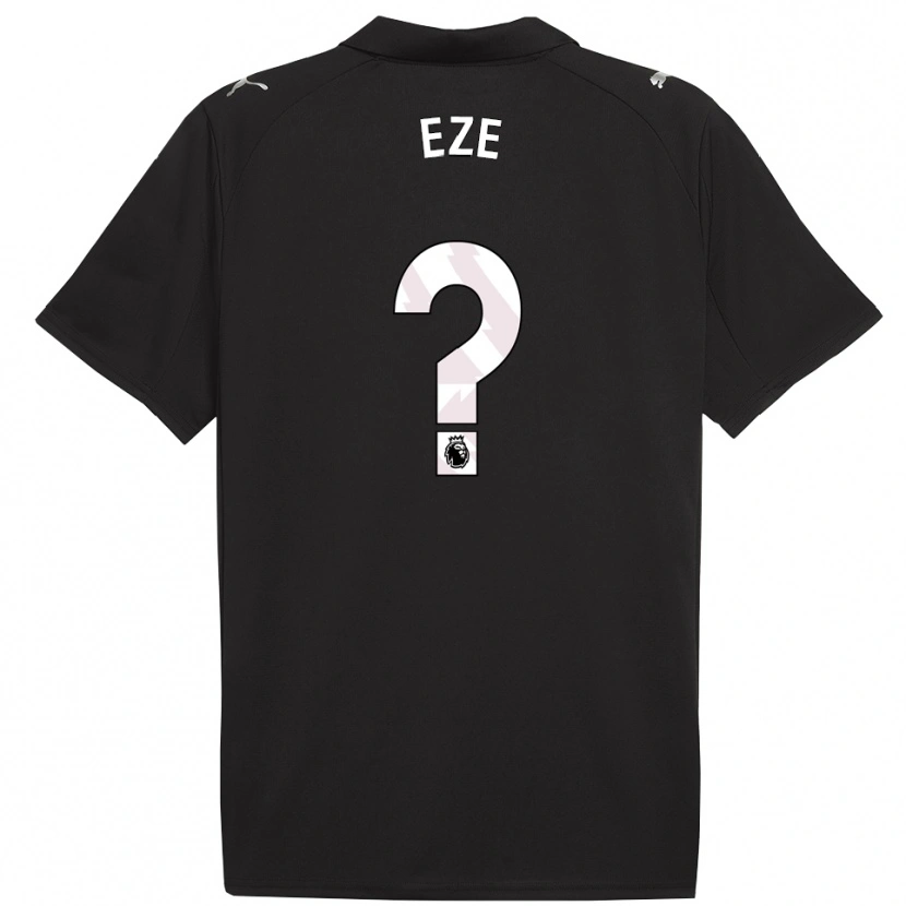 Danxen Kinderen David Eze #0 Zwart Wit Uitshirt Uittenue 2025/26 T-Shirt