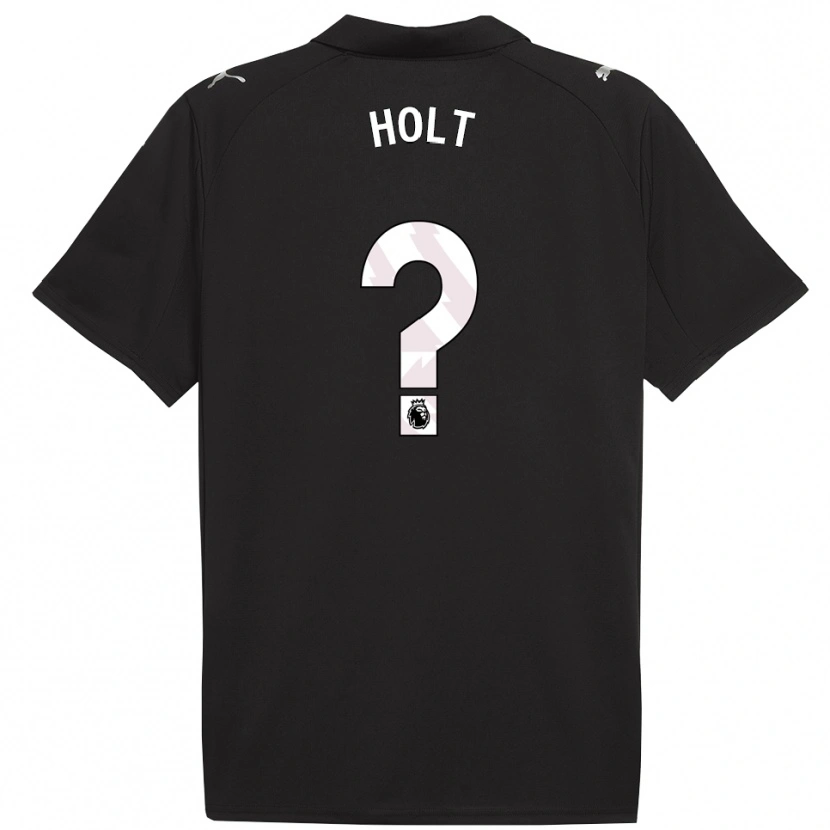 Danxen Kinderen Charlie Holt #0 Zwart Wit Uitshirt Uittenue 2025/26 T-Shirt