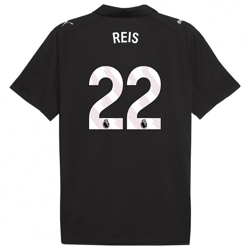 Danxen Kinderen Vitor Reis #22 Zwart Wit Uitshirt Uittenue 2025/26 T-Shirt