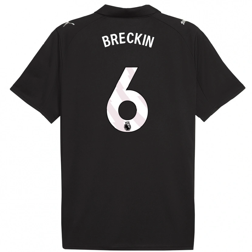 Danxen Kinderen Kian Breckin #6 Zwart Wit Uitshirt Uittenue 2025/26 T-Shirt