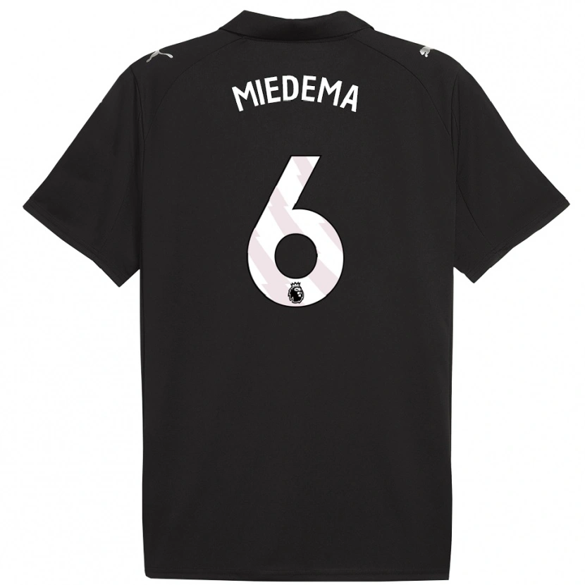 Danxen Kinderen Vivianne Miedema #6 Zwart Wit Uitshirt Uittenue 2025/26 T-Shirt