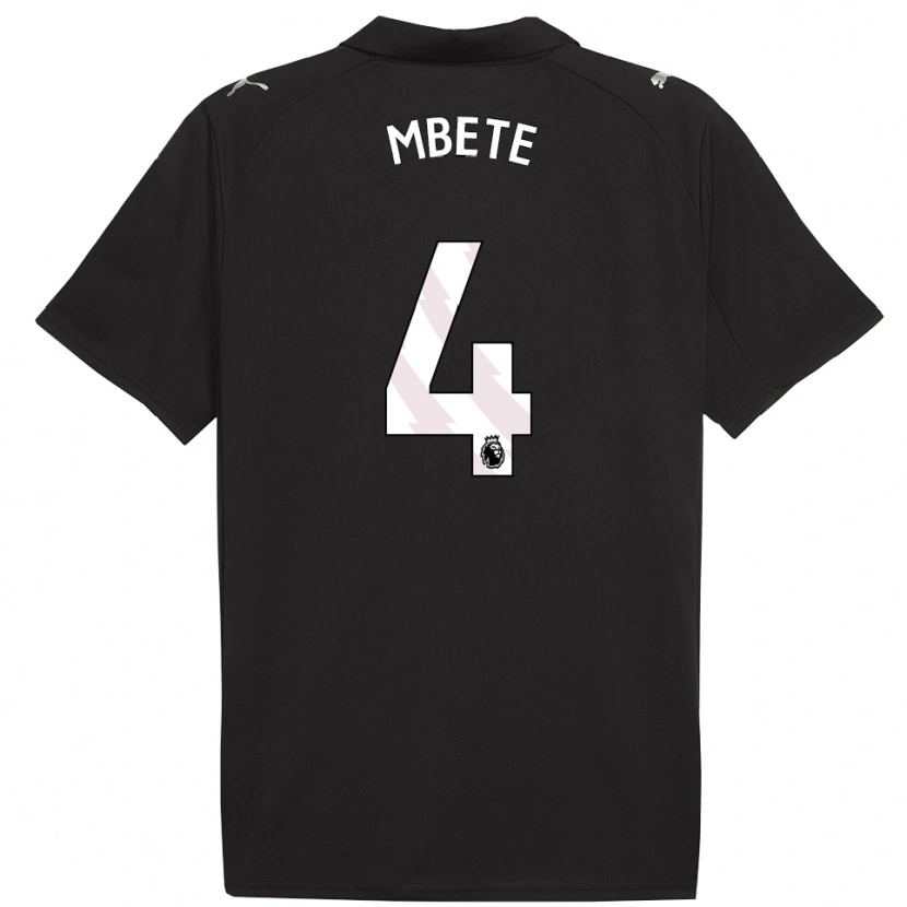 Danxen Kinderen Luke Mbete #4 Zwart Wit Uitshirt Uittenue 2025/26 T-Shirt