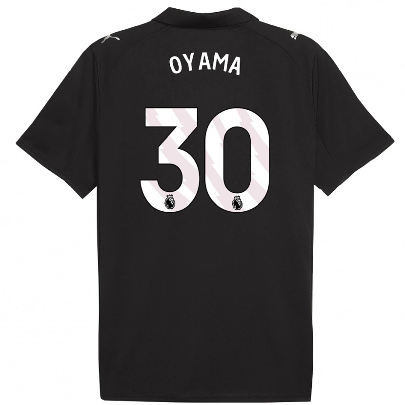 Danxen Kinderen Aemu Oyama #30 Zwart Wit Uitshirt Uittenue 2025/26 T-Shirt