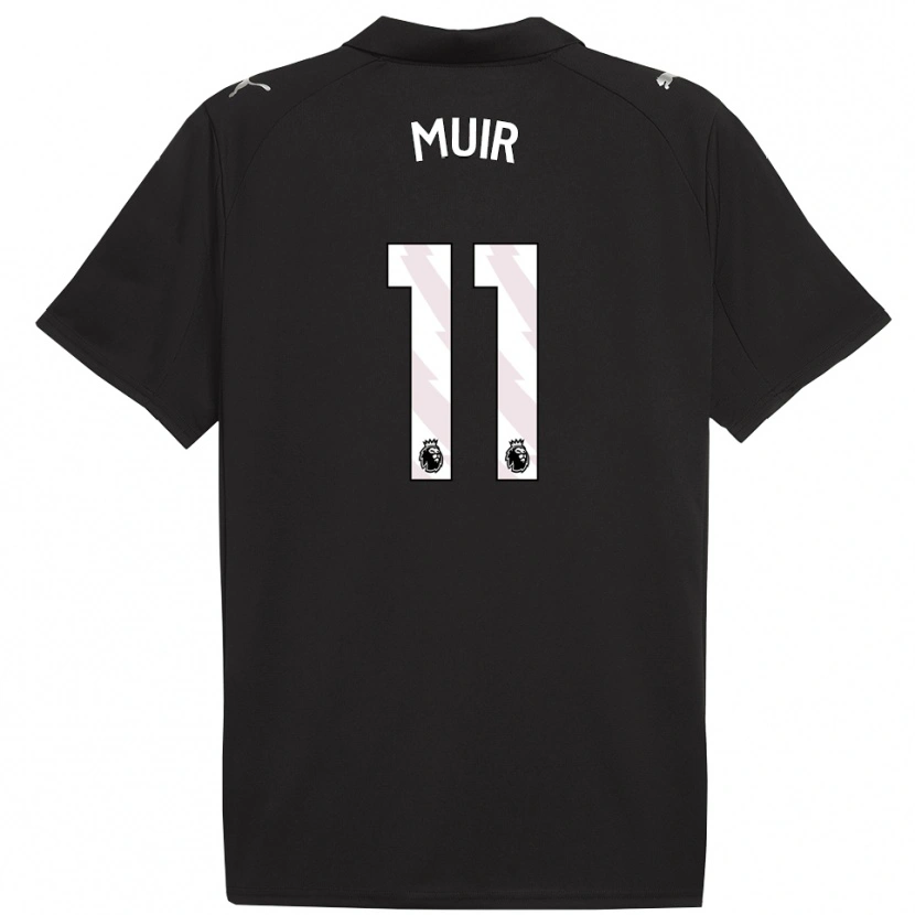 Danxen Kinderen Ashton Muir #11 Zwart Wit Uitshirt Uittenue 2025/26 T-Shirt