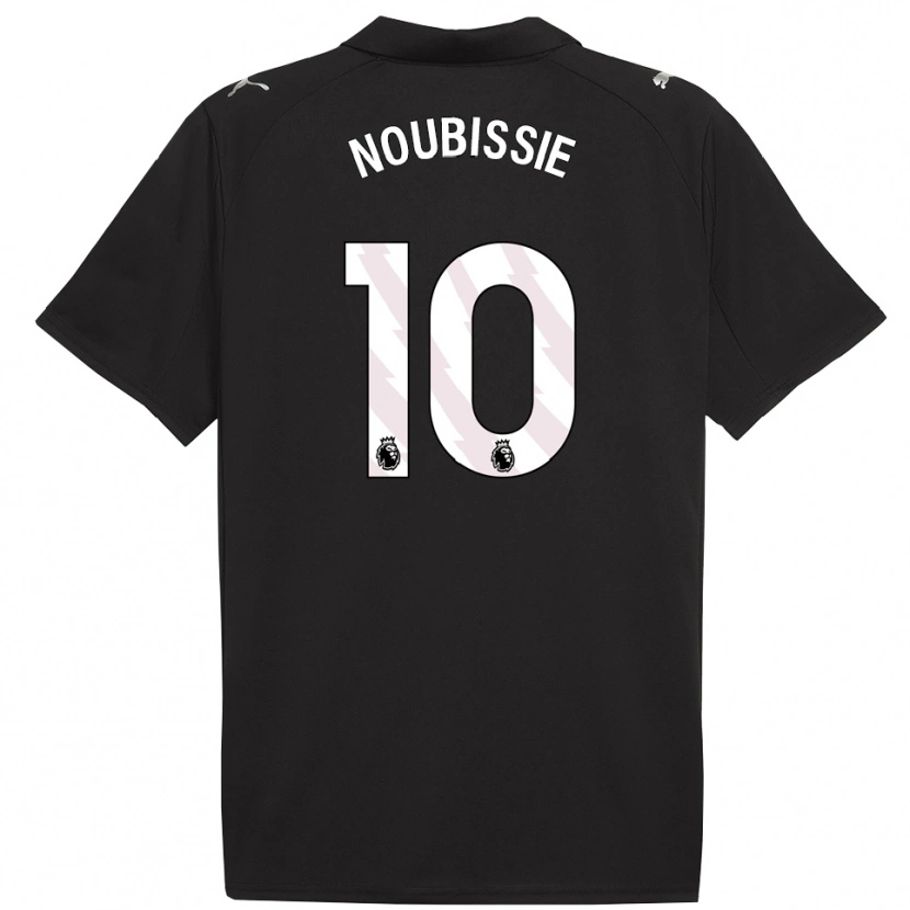 Danxen Kinderen Tyrese Noubissie #10 Zwart Wit Uitshirt Uittenue 2025/26 T-Shirt
