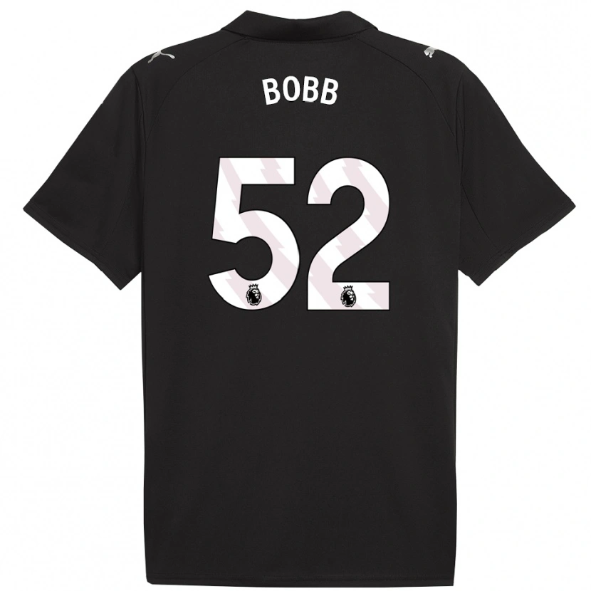 Danxen Kinderen Oscar Bobb #52 Zwart Wit Uitshirt Uittenue 2025/26 T-Shirt