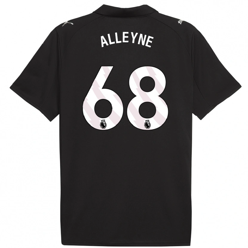 Danxen Kinderen Max Alleyne #68 Zwart Wit Uitshirt Uittenue 2025/26 T-Shirt