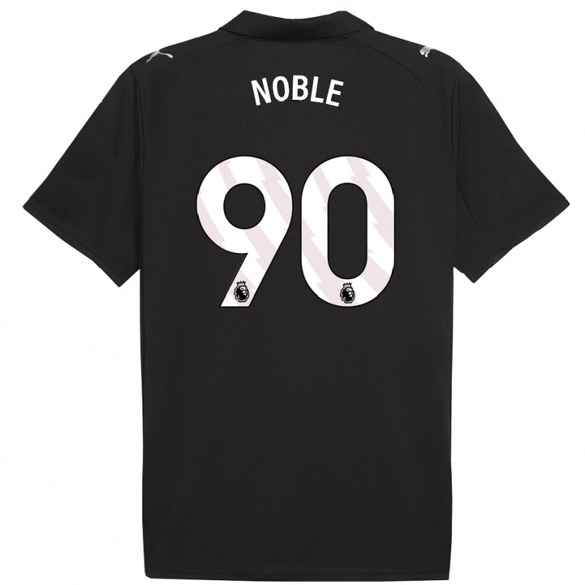 Danxen Kinderen Kian Noble #90 Zwart Wit Uitshirt Uittenue 2025/26 T-Shirt