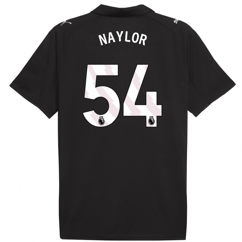 Danxen Kinderen Seb Naylor #54 Zwart Wit Uitshirt Uittenue 2025/26 T-Shirt