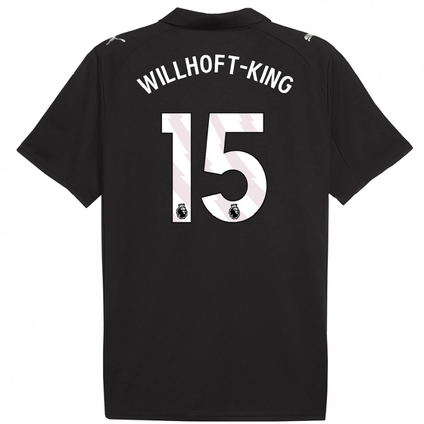Danxen Kinderen Han Willhoft-King #15 Zwart Wit Uitshirt Uittenue 2025/26 T-Shirt