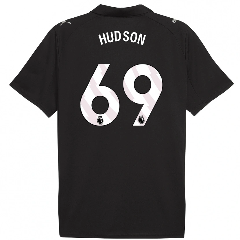 Danxen Kinderen Max Hudson #69 Zwart Wit Uitshirt Uittenue 2025/26 T-Shirt